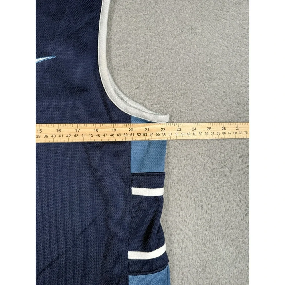 Vintage Y2K Nike Basketball Jersey Mens Large Blue‎ Swoosh Sleeveless Tank Top - Picture 7 of 8